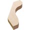 Ekena Millwork 3-inch W x 18-inch D x 24-inch H Stanfield Rough Cedar Woodgrain TimberThane Knee Brace, Primed BRCUR03X18X24STARCPR - alternate 6